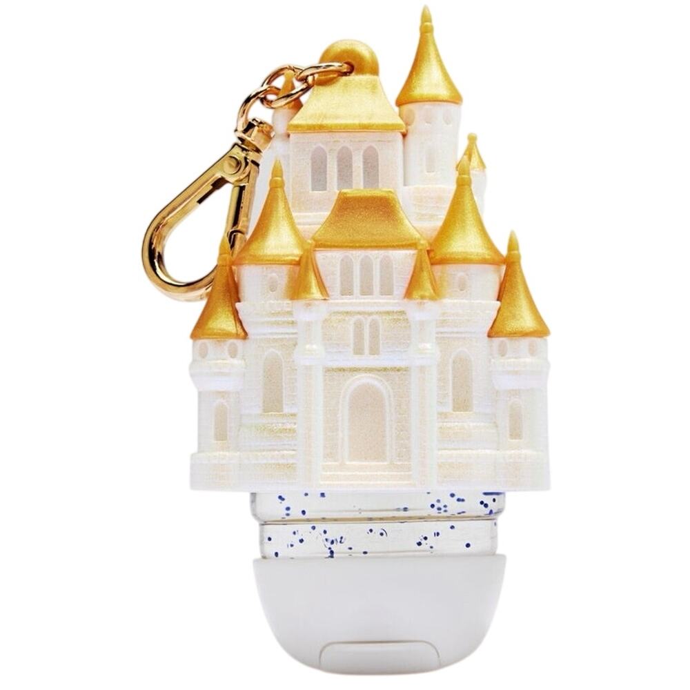 Bath & Body Works Disney Princess Light Up Castle Pocketbac Sanitizer Holder NEW